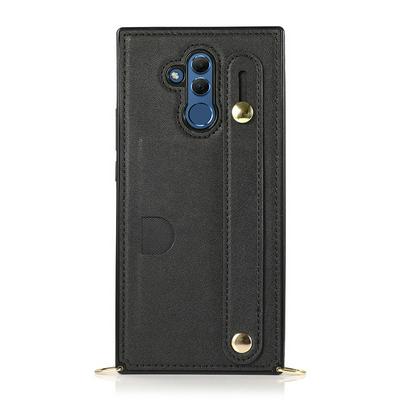Crossbody Backpack Type Dropproof Shockproof PU Leather Wallet Phone Case with Card Slot and Wrist Strap for HUAWEI Mate 20 Lite / Maimang 7