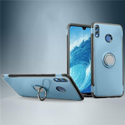 Invisible Ring Bracket Armor Drop-proof Shockproof Car Magnetic Suction Hard PC Back Cover Phone Case for HUAWEI Honor 8X Max
