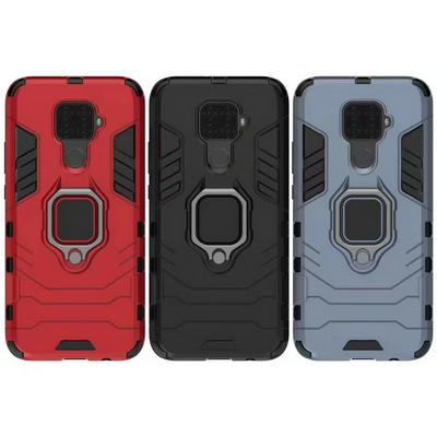 Black Panther 2 in 1 Detachable Magnetic Attraction Shockproof with Stand Hard PC + Soft TPU Back Cover Case for Huawei nova 5i