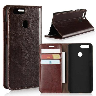 Black Red Brown Coffee Side Flip Genuine Leather + PC Card Slots with Wallet and Stand Support Protective Cover Case for Huawei Nova 2 Plus