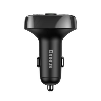 BASEUS S-09A Standard Version T-Typed Bluetooth 4.2 2-USB 3.4A Bluetooth MP3 Car Charger Adapter Support USB Disk / TF Card / FM Transmitter for IOS Android 