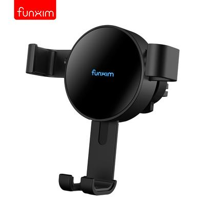 Funxim X7 5W 10W Sticky Clip Dual Use Telescopic Fast Charge Induction Car Wireless Charger Compatible with Any Qi Mobile