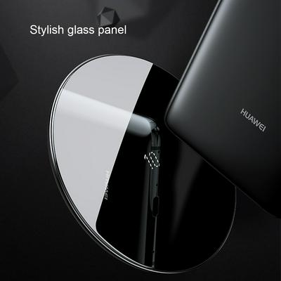 Baseus 10W Ultra Slim Qi Quick Charge Transparent Glass Wireless Charging Pad for iPhone X 8 Samsung Galaxy S9 S8 Note 8 Oppo Vivo