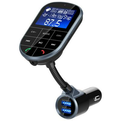 BC37 FM Transmitter Wireless Modulator Handsfree Bluetooth Wireless Car MP3 Player Dual USB Car Charger 1.4 "LCD display