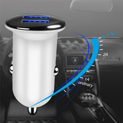 Mini Dual USB Car Charger Adapter 3.1A Car Charger Mobile Phone Auto Charge 2 Port  