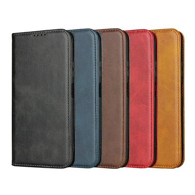 Calf Pattern Strong Magnetic Attraction Side Flip PU Leather + Soft TPU with Stand and Card Slots Wallet Case for Huawei Nova 6 SE