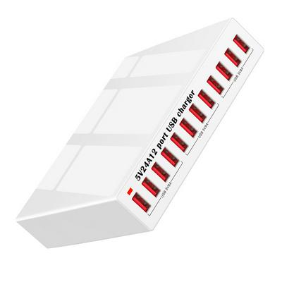 12 Port Intelligent USB Charger HUB Multi USB Charging Station Dock Universal Mobile Phone Desktop Wall EU US UK Plug Charger