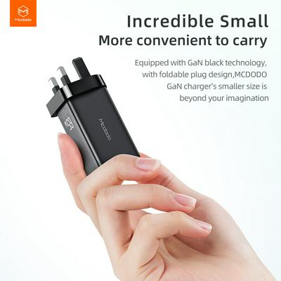 MCDODO CH-791 UK GaN 65W Quick Charge 4.0 3.0 USB C PD Portable Charger with 3 USB Ports for Android Samsung Fast Charger