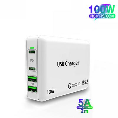 100W Multi Quick Charger PD Type C USB Charger for Macbook Pro iPhone 11 Huawei Tablet QC 3.0 Wall Charger US EU UK Plug Adapter