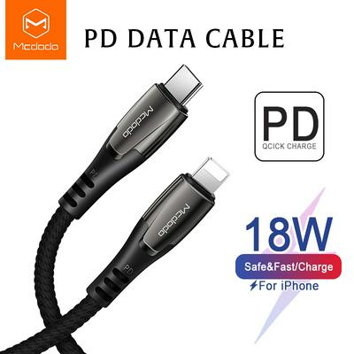 Mcdodo CA-708 USB-C PD 18W Fast Charging Type-C to 8 Pin Charging Data Cable for iPhone XR XS Max 8 Plus iPad Pro 