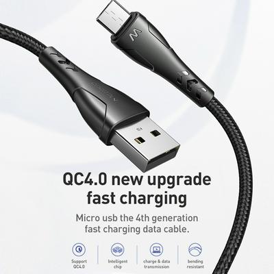 Mcdodo Mamba Series 0.2m 1.2m Micro USB 3A QC4.0 Fast Charging Charging Data Transmission Cable for Devices with Micro USB Interfaces
