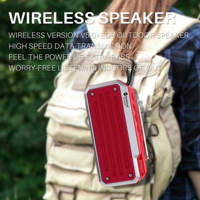 NR40018FM Portable Bluetooth Wireless Speaker LED Flashlight Stereo Subwoofer Built-in Microphone Handsfree TF solt FM
