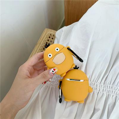 Psyduck Duck Airpods Case Keychain AirPod Earbud Charging Bluetooth Earphone Protective Hard Cover Case 