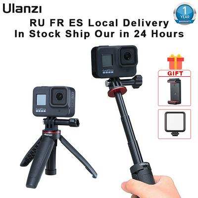 Ulanzi MT-09 Universal Gopro Selfie Tripod Action Camera Extend Tripod Mini Travel Vlog Tripod for Gopro 8 7 6 5 Hero Black EKEN Sjam