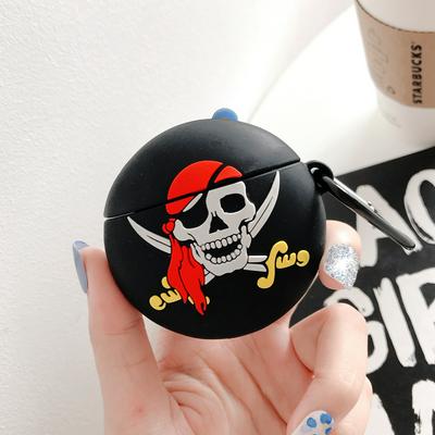Pirate Captain Airpods Case Keychain AirPod Earbud Charging Bluetooth Earphone Protective Hard Cover Case 
