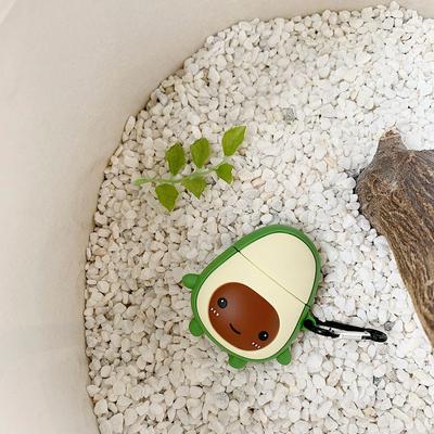 Avocado Airpods Case Keychain AirPod Earbud Charging Bluetooth Earphone Protective Hard Cover Case 