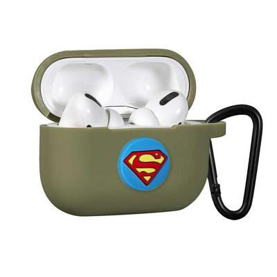 Super Man Airpods Pro Case Keychain AirPod Earbud Charging Bluetooth Earphone Protective Cover Case 