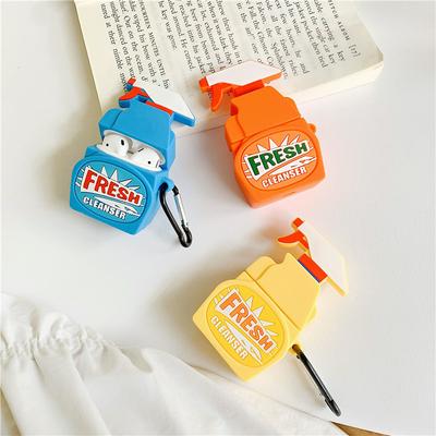 Detergent Airpods Case Keychain AirPod Earbud Charging Bluetooth Earphone Protective Hard Cover Case 