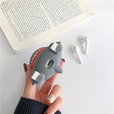 Soft Cover for AirPods Charging Case, Kawaii Gojira Case with Matching Keyring