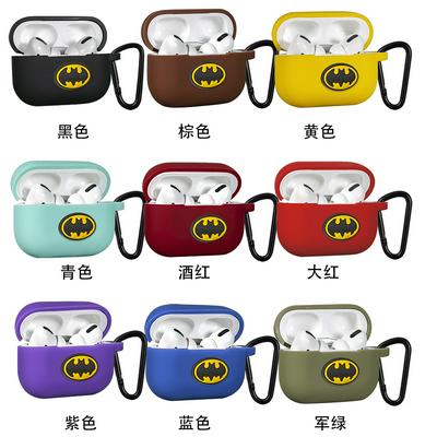 Batman Airpods Pro Case Keychain AirPod Earbud Charging Bluetooth Earphone Protective Cover Case 