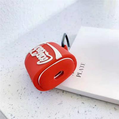 Soft Cover for AirPods Charging Case, Mini Cola Case with Matching Keyring