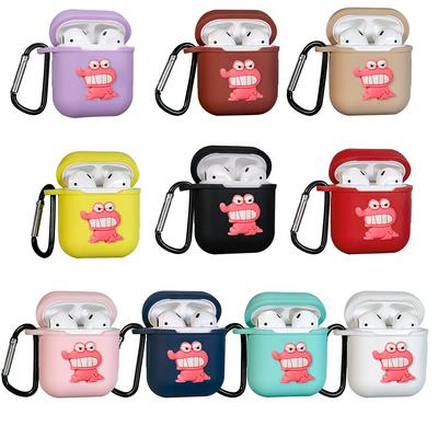 Red Crocodile Melody Airpods 2 Case Keychain AirPod Earbud Charging Bluetooth Earphone Protective Cover Case 