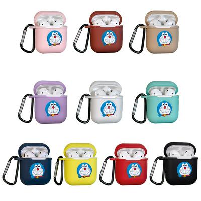 Doraemon Airpods 2 Case Keychain AirPod Earbud Charging Bluetooth Earphone Protective Cover Case 