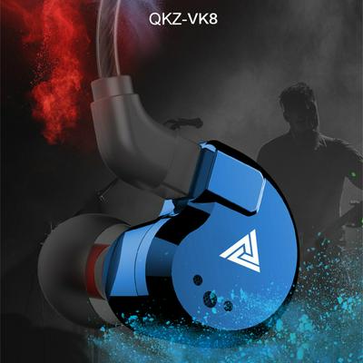 QKZ VK8 In Ear Earphone Music Driver Copper Running Earphone With Mic HiFi Sport Earphones 