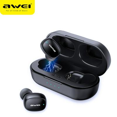 AWEI T13 TWS Smart Touch Bluetooth Earphones IPX4 Waterproof Wireless Headset With Charging Case Mini Sports Earbuds Handfree