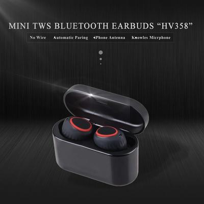 HV-358Pro Bluetooth 5.0 with Mic Mini Sports Stereo In-Ear Binaural Bilateral Call Wireless Headset 