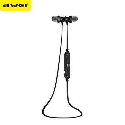 Awei A980BL Surround Sound Intelligent Noise Reduction Hanging Neck Wireless Sports Bluetooth Headphones for Smartphones