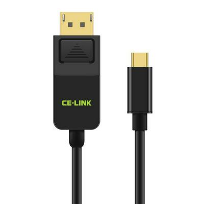 CE-LINK USB-C TO DP HD Cable Type-C to DisplayPort Cable 4K Resolution Macbook Pro Samsung Cable