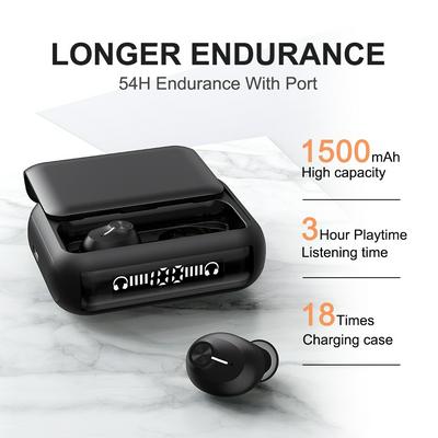 2020 New HM70 Bluetooth Headset Large Capacity LED Display Slider Charging Compartment True TWS Wireless 5.0 Bluetooth Earphone