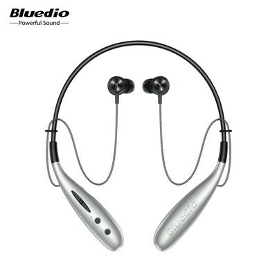 Bluedio HN+Neck Mounted Drive SD Card Slot Stereo Sports Bluetooth Earphone Magnetic Absorber Step Counting In-ear Wireless Headset 5.0