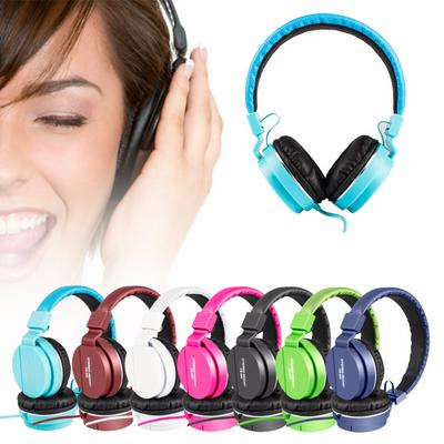 FE-003 Foldable Headphone with Microphone Earphone Wired Headset  