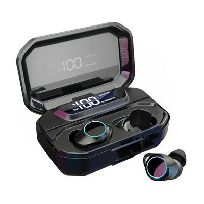 G02 TWS Mini Bluetooth 5.0 Earpbuds Hifi Stereo Wireless Headphones with 3000mAh Charging Case