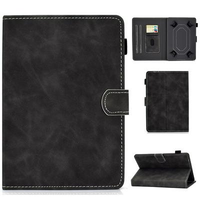 Solid Color Cowhide Pattern Anti-fall Shockproof Clamshell PU Leather +TPU Tablet Protective Cover with Card Slots for 10Inch Tablet Cases 