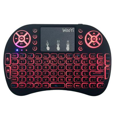 Rechargeable 2.4G Mini 3 Color Backlit i8 Wireless Keyboard with Touchpad for iPad / PC / Andriod Google TV Box / Xbox360 / PS3 / Laptop 