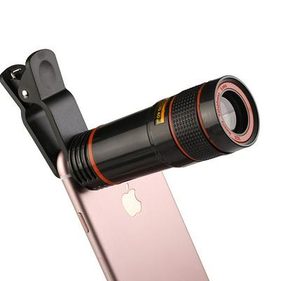 12x Telephoto Optical Zoom Adjustable Phone Lens External Telescope With Universal Clip for Smartphone