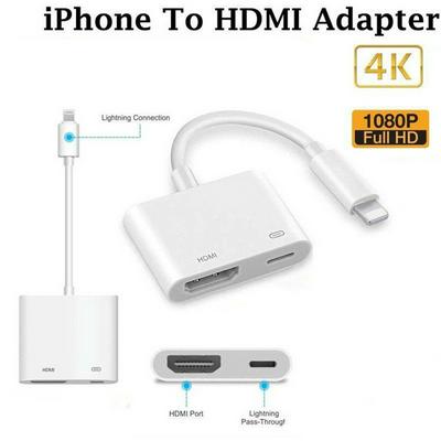 Arrival Professional HDMI Cable Adapter for Apple Interface 8Pin to HDMI Digital AV Converter for iPad iPhone iOS 12