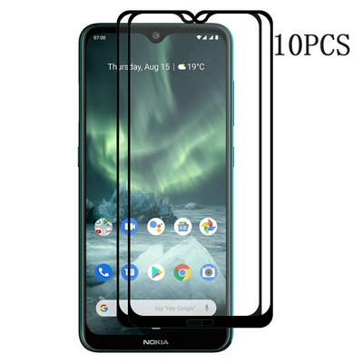10PCS 2.5D Full Glue Dustproof Explosion Proof Tempered Glass Screen Protector Film for Nokia 7.2
