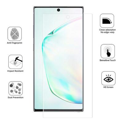 Soft Hydrogel Screen Protector for Samsung Galaxy Note 10+, 3D Anti-fingerprint Full-cover Screen Film 
