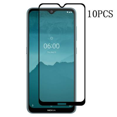 10PCS 2.5D Full Glue Dustproof Explosion Proof Tempered Glass Screen Protector Film for Nokia 6.2