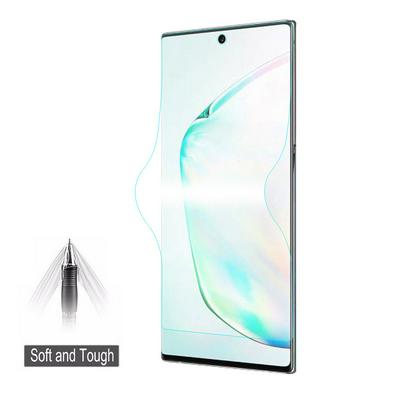 Soft Hydrogel Screen Protector for Samsung Galaxy Note 10, 3D Anti-fingerprint Full-cover Screen Film 