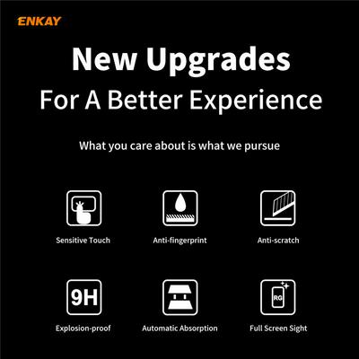 Enkay Hat-Prince 0.26mm 9H Hardness 2.5D Anti-Scratch Anti-Fingerprint Full Glue Full Coverage Tempered Glass Screen Protector for Huawei Honor X10 5G