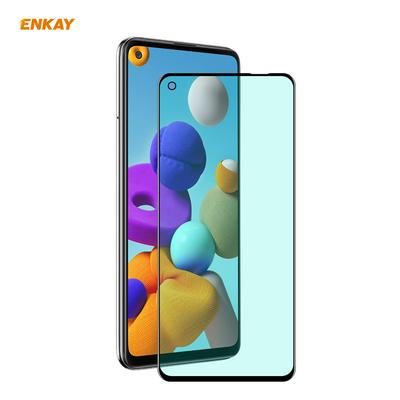 ENKAY Hat Prince 0.26mm 9H 6D Green Light Eye Protection Series Full Screen Coverage Tempered Film for Samsung Galaxy A21 / A21s