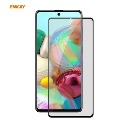 ENKAY Straw Hat Prince Anti-Peeping Series 0.26mm 9H 6D Curved Hot-bending Full-screen Cover Tempered Glass Protective Film for Samsung Galaxy A71