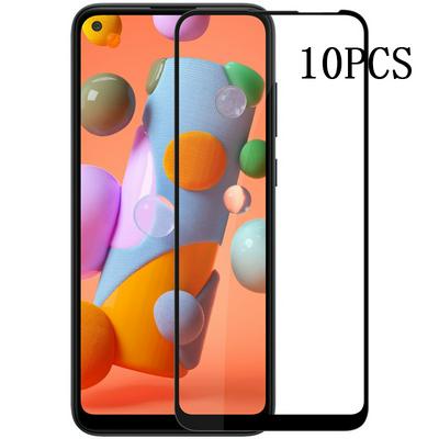 10PCS 0.3mm  9H Hardness HD Anti-Scratch Full Screen (Full Glue) Tempered Glass Screen Protector Film for Samsung Galaxy A11