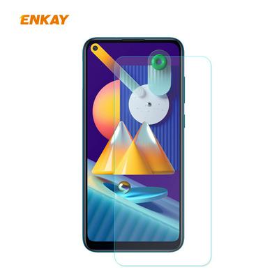 ENKAY Straw Hat Prince 0.26mm 9H Hardness 2.5D Arc Edge Transparent Anti-Scratch Toughened Glass Protective Film for Samsung Galaxy A11/Galaxy M11 