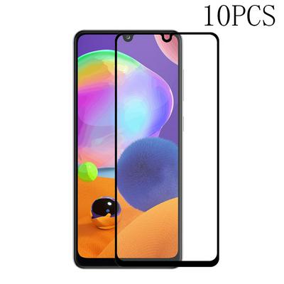 10PCS Secondary enhancement Electroplating Plasma Oiling Full Screen Tempered Glass Film for Samsung Galaxy A31
